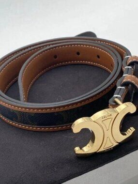 Celine Triomphe Belt 25mm 90cm - With Original Box
